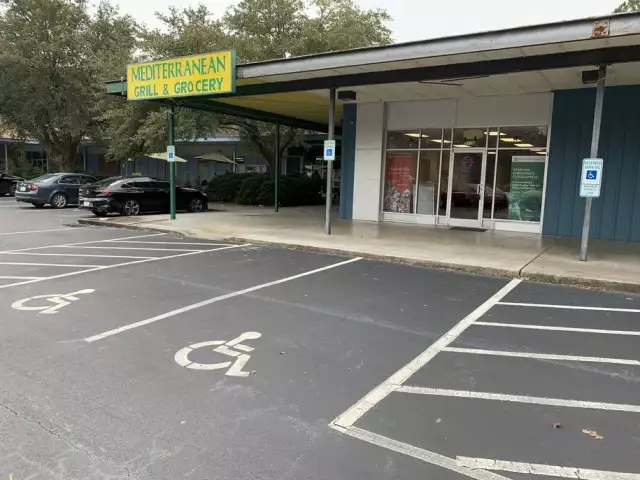 The Zakat Foundation Early Voting Location has a good mediterranean restaurant nearby and lots of parking