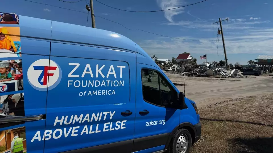 Our van full of emergency relief supplies for families affected by hurricane Helene and Milton in Florida goes to neighborhoods in need for distribution.