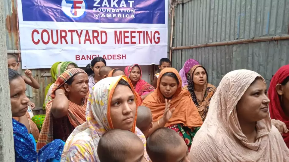 Education and preventive care are staples for better health. Our courtyard meetings help vulnerable communities practice healthy habits.