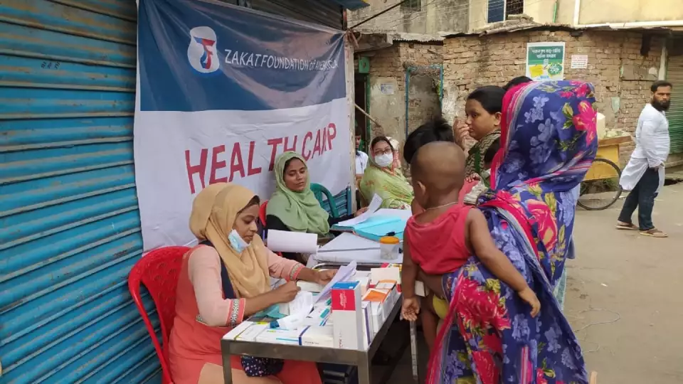 Health camps in Bangladesh go to rural and hard to reach communities to ensure medical care is accessible to vulnerable families.