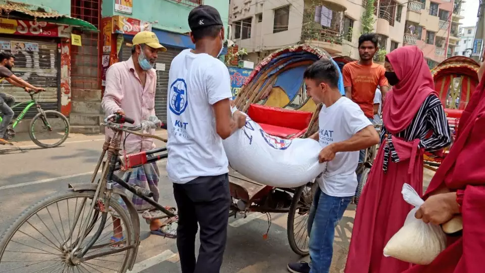 Our rice distribution project in Bangladesh makes sure this food staple is available for families in need.