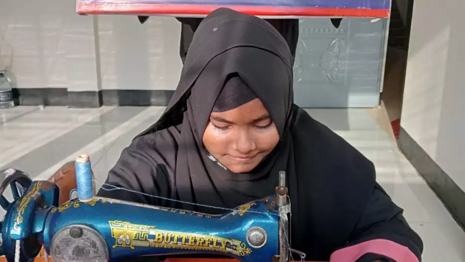 Our office in Bangladesh provides machines and learning for women to sew and creating crafts and clothing