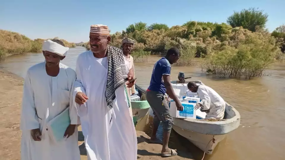 Essential hygiene packages are ready for distribution to displaced families in Sudan